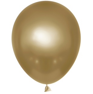 Шар (12''/30 см), Ретро, Винтажное золото, хром, 50 шт.