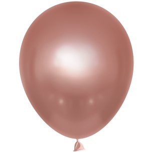 Шар (12''/30 см), Ретро, Розовый, хром, 50 шт.