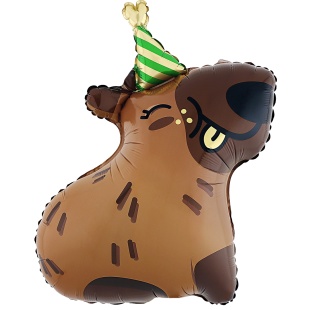 Шар (31''/79 см) Фигура, Капибара, 1 шт. в уп.