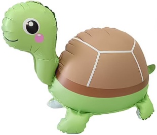 Шар 3D (28''/71 см) Фигура, Черепашка, 1 шт.