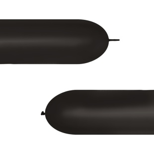 Шар (6''/15 см) ШДМ, Черный (080), пастель, 20 шт.