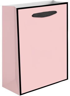 Пакет подарочный, 230гр, Премиум, Светло-розовый, 40*30*12 см, 1 шт.