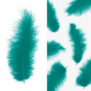Перья, Премиум, Изумруд, 12-15 см, 30 шт.