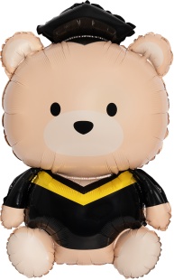 Шар (35''/89 см) Фигура, Медвежонок Выпускник, 1 шт. в уп.