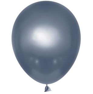 Шар (12''/30 см), Ретро, Полуночно-синий, хром, 50 шт.